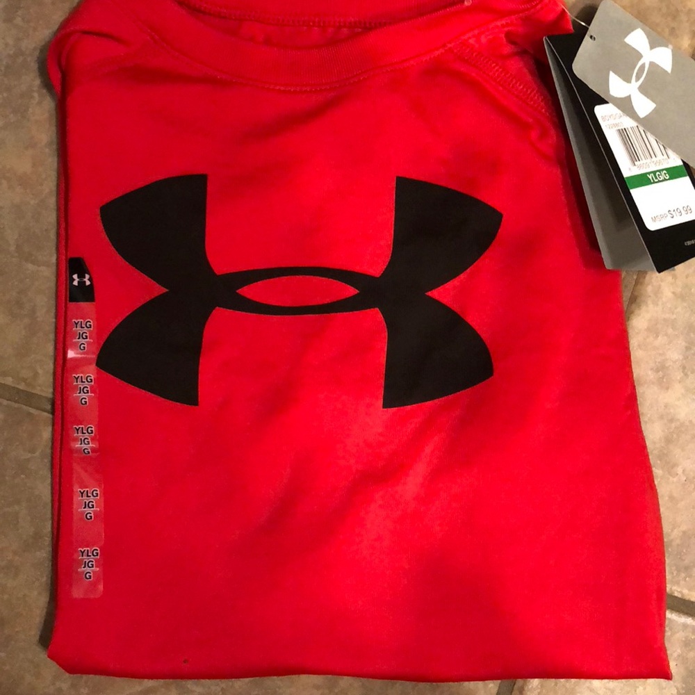 Boys youth large under armour shirt NWT